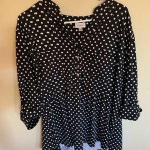 Polka dot blouse